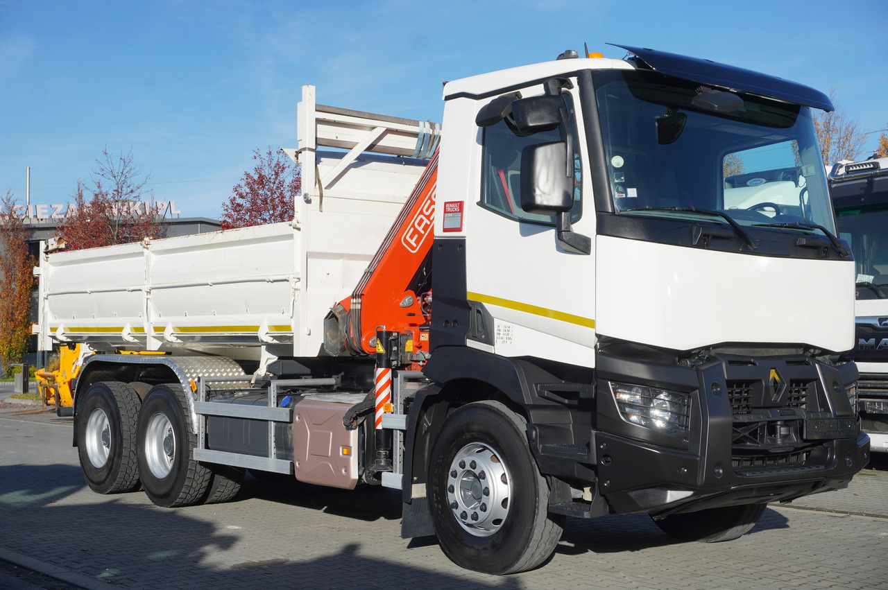 RENAULT C380 E6 6×4 / HDS Fassi F135 2700 MTH / Range 8 m / 5.6 t lifting capacity / 3-side tipper / Bortmatic - Auto s hydraulickou rukou: obrázok 2 RENAULT C380 E6 6×4 / HDS Fassi F135 2700 MTH / Range 8 m / 5.6 t lifting capacity / 3-side tipper / Bortmatic - Auto s hydraulickou rukou: obrázok 2