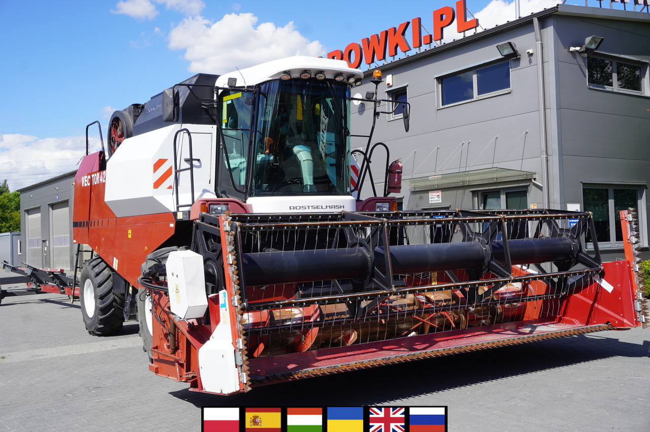 ROSTSELMASH VECTOR 425 RSM-101 grain harvester + Header 5 m + rapeseed harvesting extension / 2300 MTH - Obilný kombajn: obrázok 1 ROSTSELMASH VECTOR 425 RSM-101 grain harvester + Header 5 m + rapeseed harvesting extension / 2300 MTH - Obilný kombajn: obrázok 1