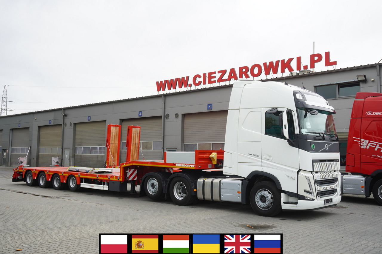 VOLVO FH 500 6 × 2 Globetrotter XL / 2023 / 114 thousand km / Brand-new low-loader Kässbohrer LB3E semi-trailer - Nákladné vozidlo na prepravu automobilov: obrázok 1 VOLVO FH 500 6 × 2 Globetrotter XL / 2023 / 114 thousand km / Brand-new low-loader Kässbohrer LB3E semi-trailer - Nákladné vozidlo na prepravu automobilov: obrázok 1