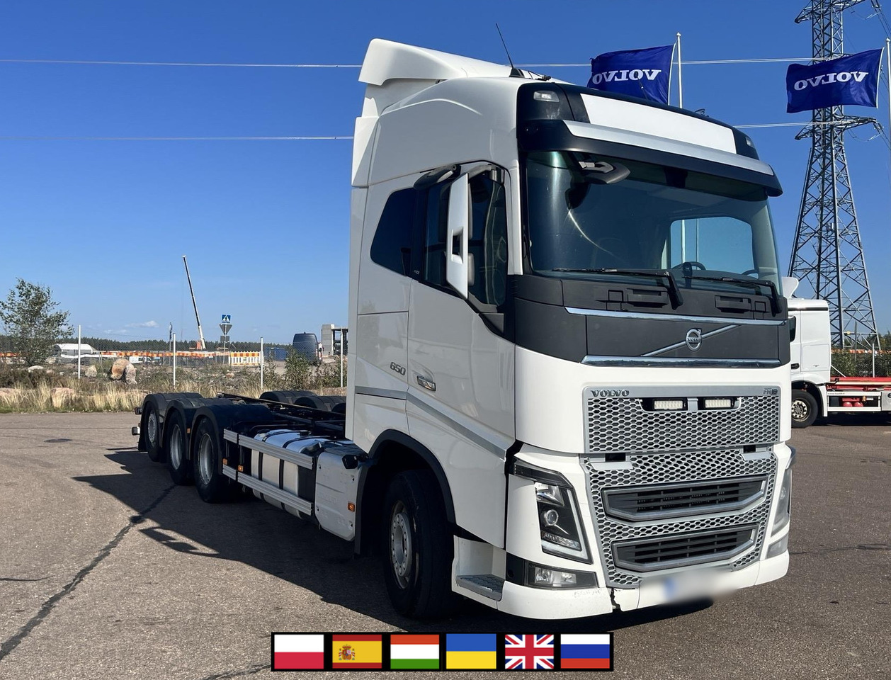 VOLVO FH 650 8x4 / Truck chassis / Sleeper cab - Auto s hydraulickou rukou: obrázok 1 VOLVO FH 650 8x4 / Truck chassis / Sleeper cab - Auto s hydraulickou rukou: obrázok 1