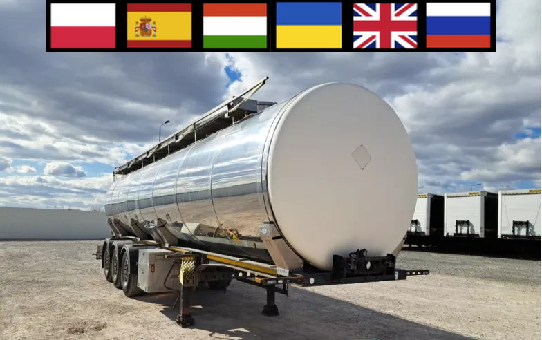 WIELTON NS3D 36 t food cistern / 3 chambers - Cisternový náves: obrázok 1 WIELTON NS3D 36 t food cistern / 3 chambers - Cisternový náves: obrázok 1