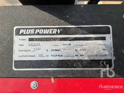 PLUS POWER ES15-ES (Unused) - Paletový vozík: obrázok 5 PLUS POWER ES15-ES (Unused) - Paletový vozík: obrázok 5