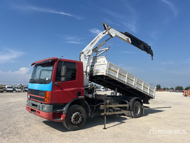 1997 DAF 65 ATI 240 Palfinger P10200L on 4x2 Dump Truck with Crane - Mulčovač: obrázok 2 1997 DAF 65 ATI 240 Palfinger P10200L on 4x2 Dump Truck with Crane - Mulčovač: obrázok 2