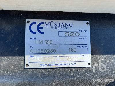 MUSTANG HM550 - Fits 3.2 - 6.5 ton excavators ... - Hydraulické kladivo: obrázok 4 MUSTANG HM550 - Fits 3.2 - 6.5 ton excavators ... - Hydraulické kladivo: obrázok 4