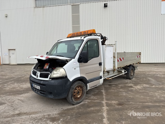 2006 Renault Master dCi 120 2014 HMF 152T2 12V 830 kg on 4x ... Dump Truck with Crane - Sklápač: obrázok 2 2006 Renault Master dCi 120 2014 HMF 152T2 12V 830 kg on 4x ... Dump Truck with Crane - Sklápač: obrázok 2