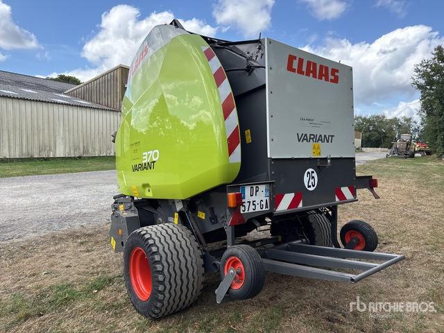 2014 Claas Variant 370 Presse A Balles Rondes 1 Essieu S/A Round Baler - Lis na okrúhle balíky: obrázok 3 2014 Claas Variant 370 Presse A Balles Rondes 1 Essieu S/A Round Baler - Lis na okrúhle balíky: obrázok 3