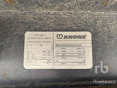 KRONE SD Tri/A Semi-Remorque A Rideaux C ... - Náves sklápěcí: obrázok 5 KRONE SD Tri/A Semi-Remorque A Rideaux C ... - Náves sklápěcí: obrázok 5