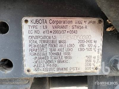 KUBOTA Tracteur Utilitaire - Kompaktný traktor: obrázok 5 KUBOTA Tracteur Utilitaire - Kompaktný traktor: obrázok 5