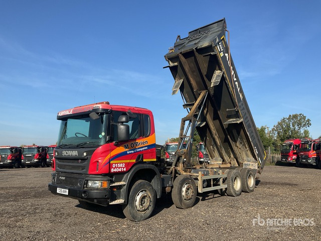 Sklápač 2016 Scania P410 8x4 Twin-Steer Tri/A Dump Truck: obrázok 1