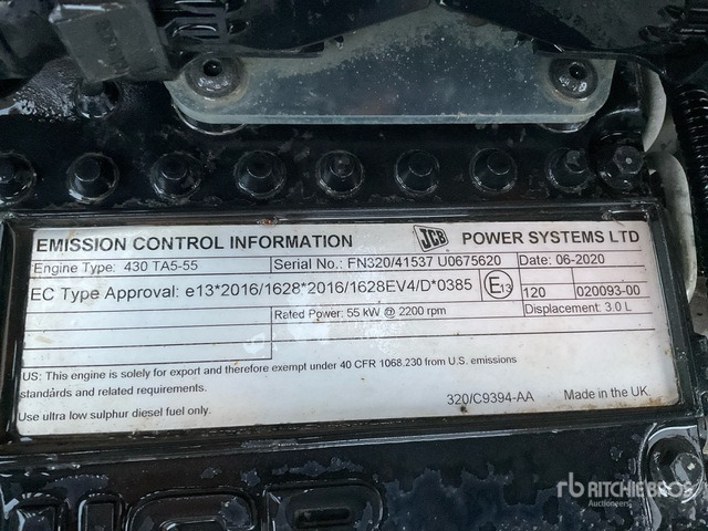 2020 JCB 540-170 Telehandler - Teleskopický nakladač: obrázok 5 2020 JCB 540-170 Telehandler - Teleskopický nakladač: obrázok 5