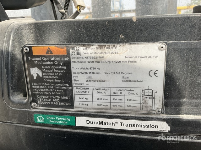 2014 Hyster H3.0FT 3 ton Forklift - Vysokozdvižný vozík: obrázok 1 2014 Hyster H3.0FT 3 ton Forklift - Vysokozdvižný vozík: obrázok 1