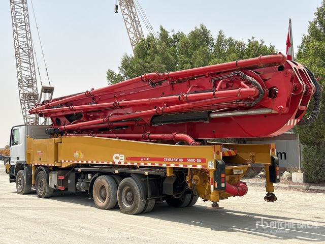 2020 Mercedes-Benz Actros 4141 2020 Sany SYM5449THBE 56 m on 8 ... Concrete Pump Truck - Autočerpadlo: obrázok 4 2020 Mercedes-Benz Actros 4141 2020 Sany SYM5449THBE 56 m on 8 ... Concrete Pump Truck - Autočerpadlo: obrázok 4