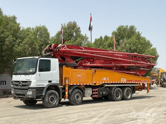 2020 Mercedes-Benz Actros 4141 2020 Sany SYM5449THBE 56 m on 8 ... Concrete Pump Truck - Autočerpadlo: obrázok 2 2020 Mercedes-Benz Actros 4141 2020 Sany SYM5449THBE 56 m on 8 ... Concrete Pump Truck - Autočerpadlo: obrázok 2