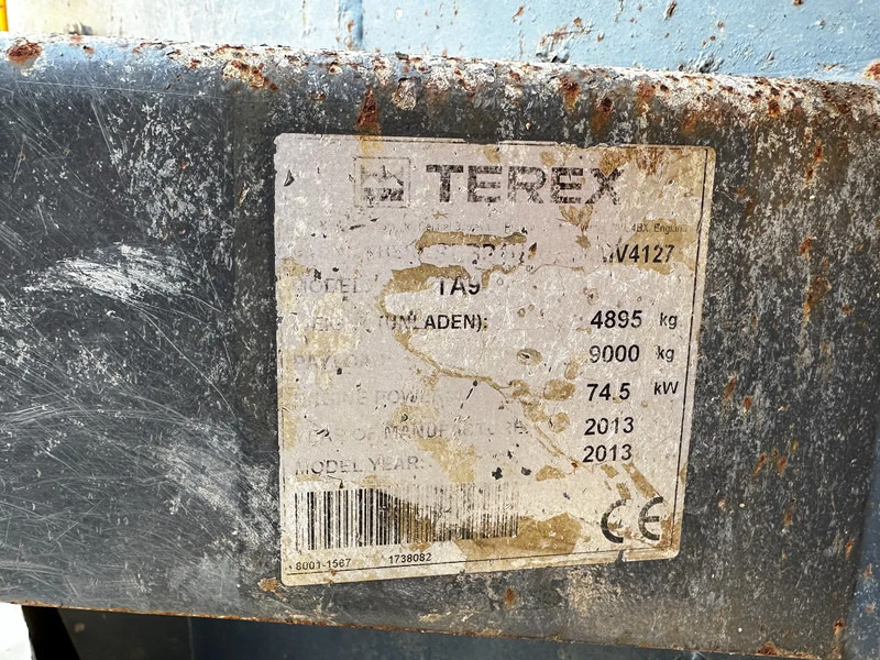 Terex 9 Ton 4X4 Mini Dumper *3711 Hours* - Mini damper: obrázok 5 Terex 9 Ton 4X4 Mini Dumper *3711 Hours* - Mini damper: obrázok 5