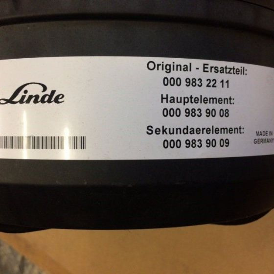 Air filter for Linde H50-80, Series 396 - Vzduchový filter pre Vysokozdvižný vozík: obrázok 4 Air filter for Linde H50-80, Series 396 - Vzduchový filter pre Vysokozdvižný vozík: obrázok 4