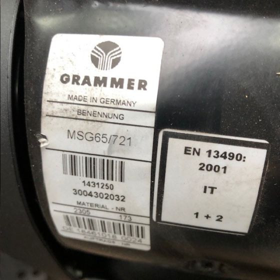 Grammer MSG 65/721 - Kabína a interiér pre Manipulačná technika: obrázok 4 Grammer MSG 65/721 - Kabína a interiér pre Manipulačná technika: obrázok 4