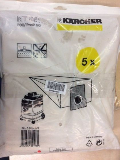2XFilter bag Set 5X Kärcher Type 6.906-101.0 - Náhradný diel pre Čistiaca technika: obrázok 1 2XFilter bag Set 5X Kärcher Type 6.906-101.0 - Náhradný diel pre Čistiaca technika: obrázok 1