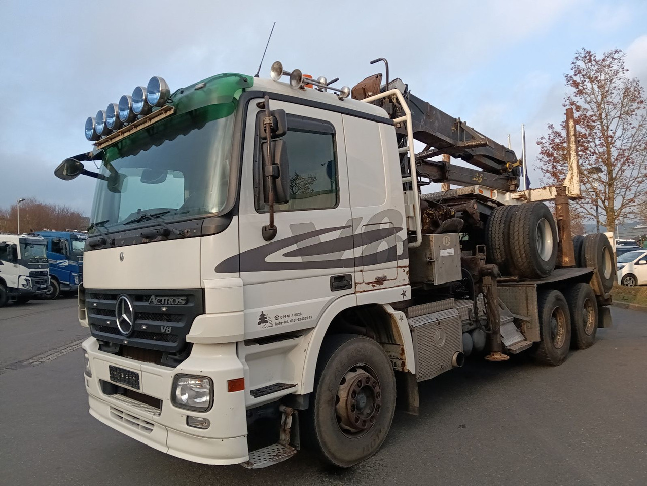 Mercedes-Benz V8 3355 6x4 Blatt/Blatt ATM/ATG GLOGGER EPSILON Mercedes-Benz V8 3355 6x4 Blatt/Blatt ATM/ATG GLOGGER EPSILON - Nákladné vozidlo na prepravu dreva, Auto s hydraulickou rukou: obrázok 2 Mercedes-Benz V8 3355 6x4 Blatt/Blatt ATM/ATG GLOGGER EPSILON Mercedes-Benz V8 3355 6x4 Blatt/Blatt ATM/ATG GLOGGER EPSILON - Nákladné vozidlo na prepravu dreva, Auto s hydraulickou rukou: obrázok 2