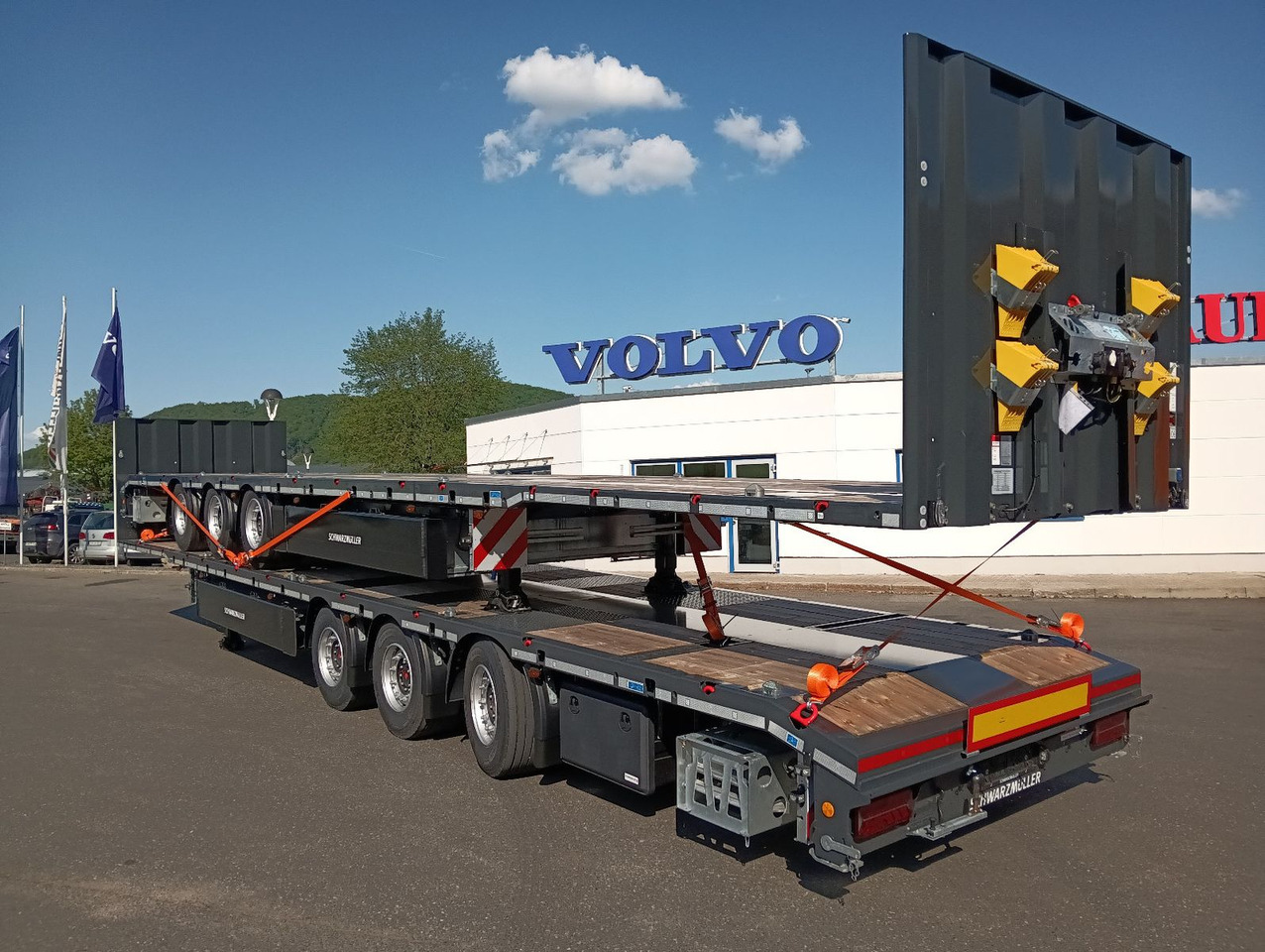 Schwarzmüller 3Achs Tele Rampen TwistLock40+2x20"SAF Lenk+Lift - Plošinový/ Valníkový náves: obrázok 3 Schwarzmüller 3Achs Tele Rampen TwistLock40+2x20"SAF Lenk+Lift - Plošinový/ Valníkový náves: obrázok 3