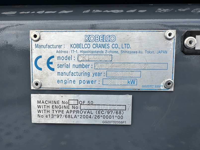 KOBELCO CKE900G-2 - 100 Ton Crawler Crane - Excellent Condition - Pásový žeriav: obrázok 5 KOBELCO CKE900G-2 - 100 Ton Crawler Crane - Excellent Condition - Pásový žeriav: obrázok 5