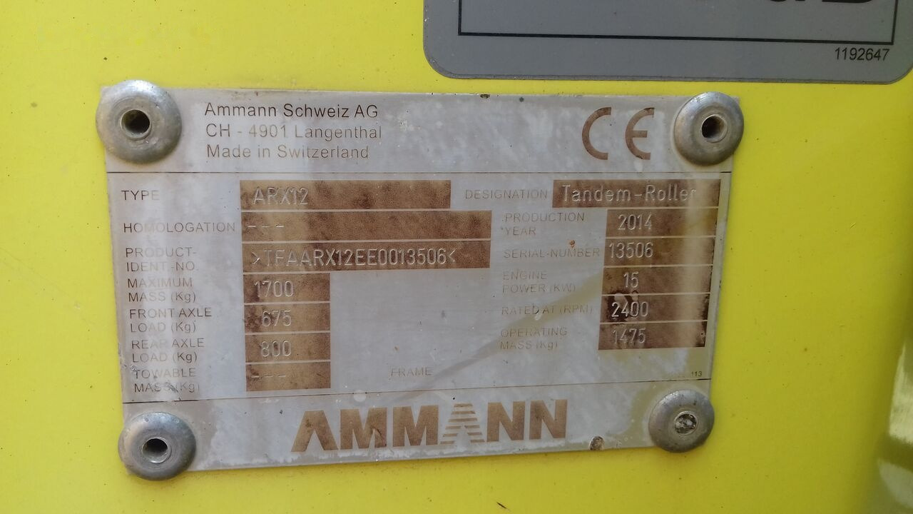 Ammann ARX 12 - Minivalec: obrázok 3 Ammann ARX 12 - Minivalec: obrázok 3
