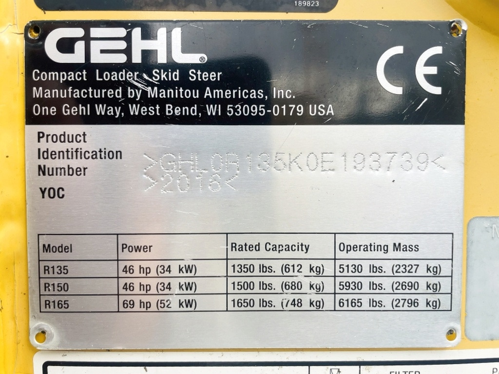 Gehl R135 (4068) - Šmykom riadený nakladač: obrázok 3 Gehl R135 (4068) - Šmykom riadený nakladač: obrázok 3