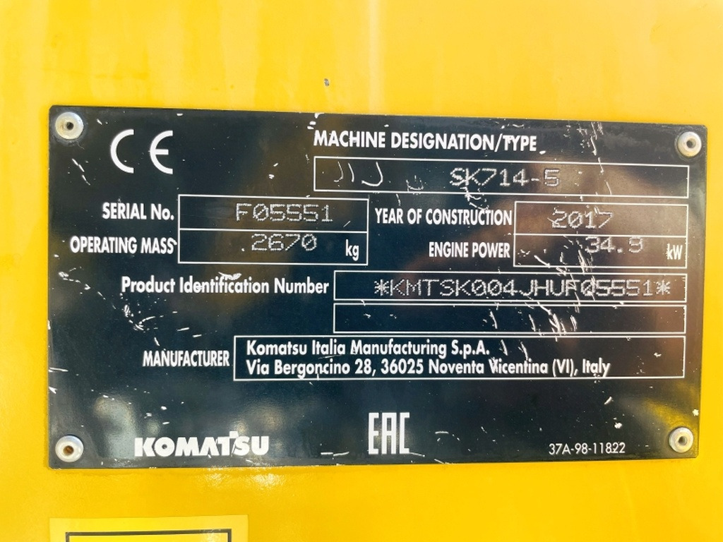 Komatsu SK714-5 (4067) - Šmykom riadený nakladač: obrázok 3 Komatsu SK714-5 (4067) - Šmykom riadený nakladač: obrázok 3