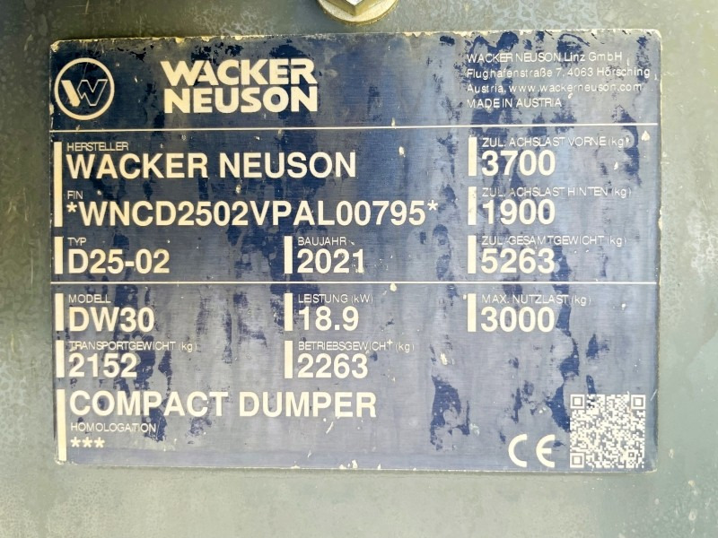 Neuson DW30 (3843) - Mini damper: obrázok 3 Neuson DW30 (3843) - Mini damper: obrázok 3