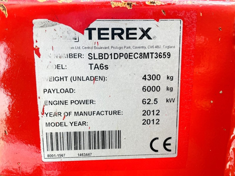 Terex TA6 (3594) - Mini damper: obrázok 2 Terex TA6 (3594) - Mini damper: obrázok 2