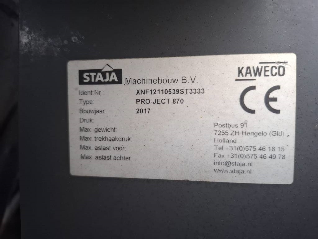 Kaweco Pro-ject 870 zodenbemester - Rozmetadlo hnoja: obrázok 4 Kaweco Pro-ject 870 zodenbemester - Rozmetadlo hnoja: obrázok 4