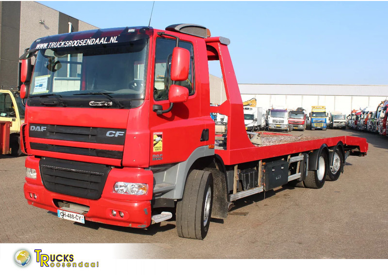 DAF CF 85.410 + EURO 5 + EXTENDABLE PLATFORM HYDROLIC + 6X2 + 3X IN STOCK / WINCH - Nákladné vozidlo na prepravu automobilov: obrázok 1 DAF CF 85.410 + EURO 5 + EXTENDABLE PLATFORM HYDROLIC + 6X2 + 3X IN STOCK / WINCH - Nákladné vozidlo na prepravu automobilov: obrázok 1