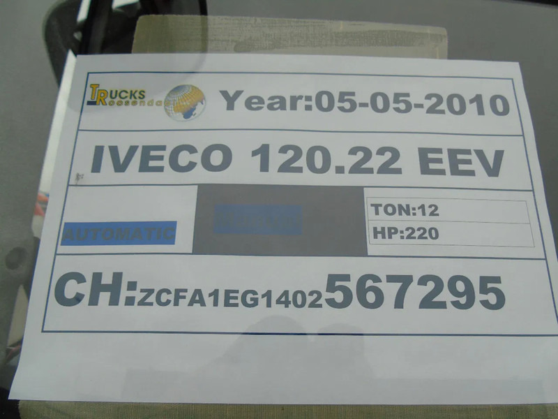 Iveco Eurocargo 120E22 EEV - Skříňový nákladní auto: obrázok 4 Iveco Eurocargo 120E22 EEV - Skříňový nákladní auto: obrázok 4