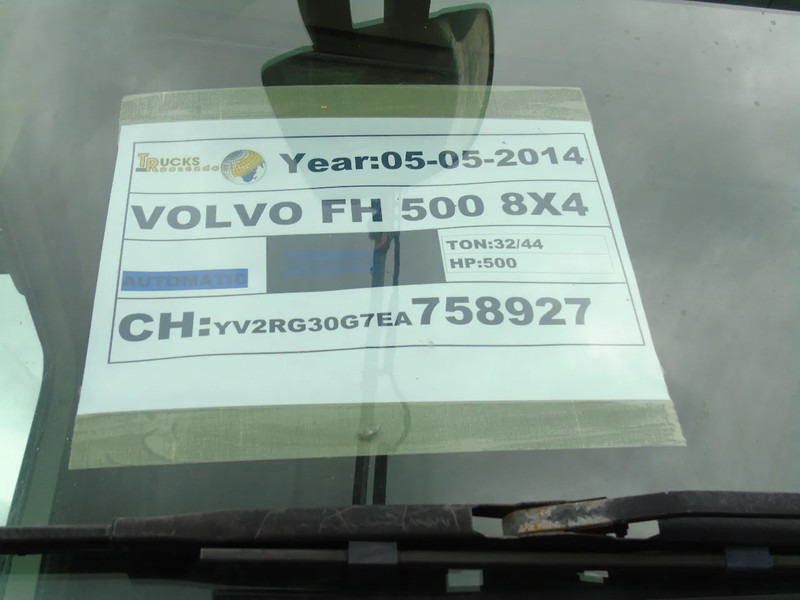 Volvo FH 500 VOLVO FH 500 8x4 + PALFINGER PK 34002 +JIP - Auto s hydraulickou rukou: obrázok 4 Volvo FH 500 VOLVO FH 500 8x4 + PALFINGER PK 34002 +JIP - Auto s hydraulickou rukou: obrázok 4