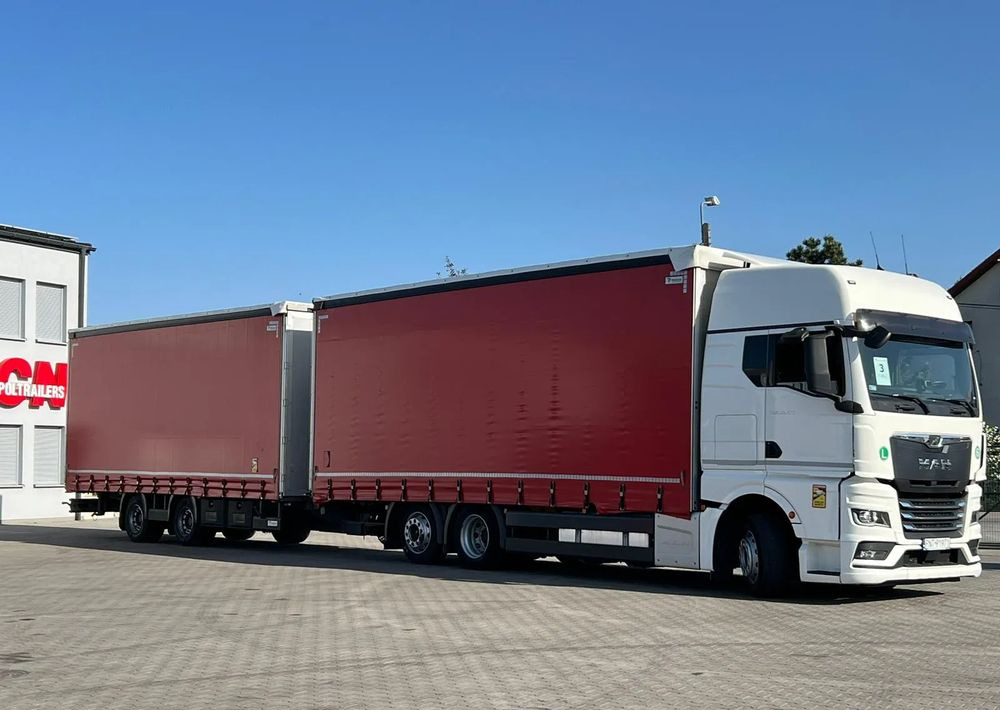 MAN TGX 26.470 z przyczepą Redos - Plachtové nákladné vozidlo, Plachtový príves: obrázok 2 MAN TGX 26.470 z przyczepą Redos - Plachtové nákladné vozidlo, Plachtový príves: obrázok 2