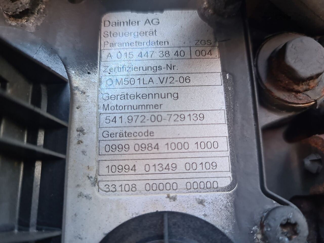 Mercedes-Benz ACTROS MP2 MP3 EURO5 Mercedes-Benz OM501LA V6 A0154473840 EURO5 - Motor pre Nákladné auto: obrázok 4 Mercedes-Benz ACTROS MP2 MP3 EURO5 Mercedes-Benz OM501LA V6 A0154473840 EURO5 - Motor pre Nákladné auto: obrázok 4