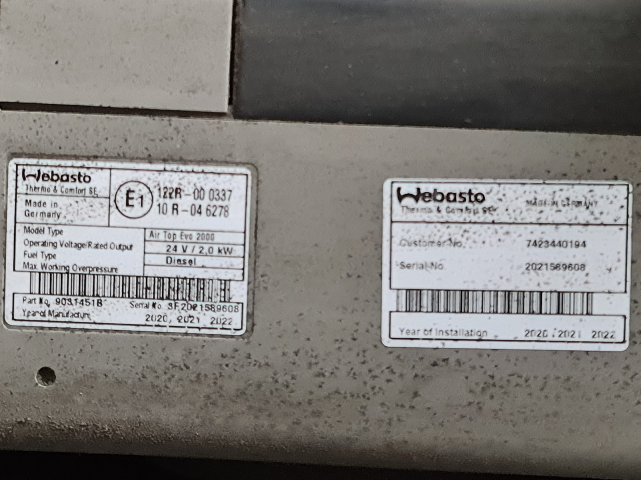 RENAULT RANGE T / WEBASTO AIR TOP EVO 2000 - Kúrenie/ Vetranie: obrázok 3 RENAULT RANGE T / WEBASTO AIR TOP EVO 2000 - Kúrenie/ Vetranie: obrázok 3