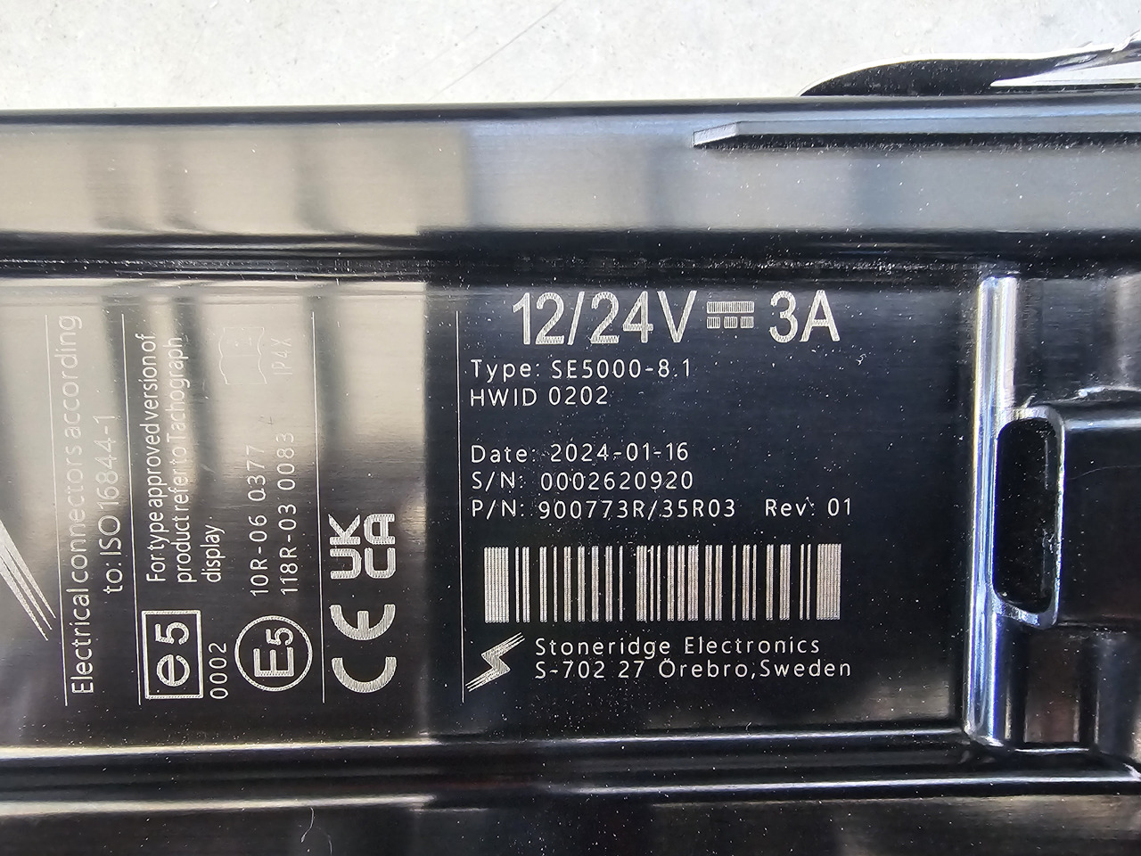 STONERIDGE SE5000-8.1 / VOLVO FH4 EURO 6 / TACHOGRAPH - Tachograf: obrázok 3 STONERIDGE SE5000-8.1 / VOLVO FH4 EURO 6 / TACHOGRAPH - Tachograf: obrázok 3