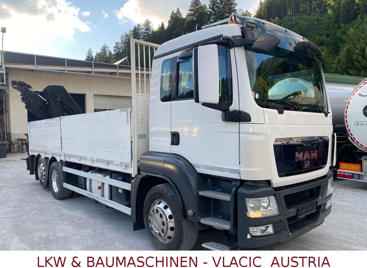 MAN 26.440 mit Kran HIAB 166 5XHydraulikauschub - Valníkový/ Plošinový nákladný automobil, Auto s hydraulickou rukou: obrázok 2 MAN 26.440 mit Kran HIAB 166 5XHydraulikauschub - Valníkový/ Plošinový nákladný automobil, Auto s hydraulickou rukou: obrázok 2