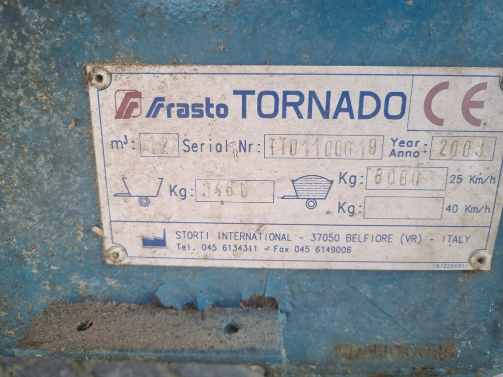 FRASTO Tornado feedwagon 12 m3 - Kŕmny voz: obrázok 5 FRASTO Tornado feedwagon 12 m3 - Kŕmny voz: obrázok 5