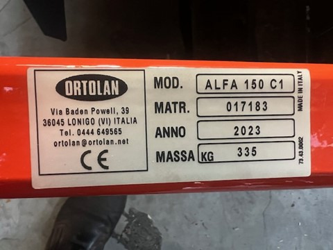 ORTOLAN ALFA 150 harrow - Stroj na obrábanie pôdy: obrázok 2 ORTOLAN ALFA 150 harrow - Stroj na obrábanie pôdy: obrázok 2