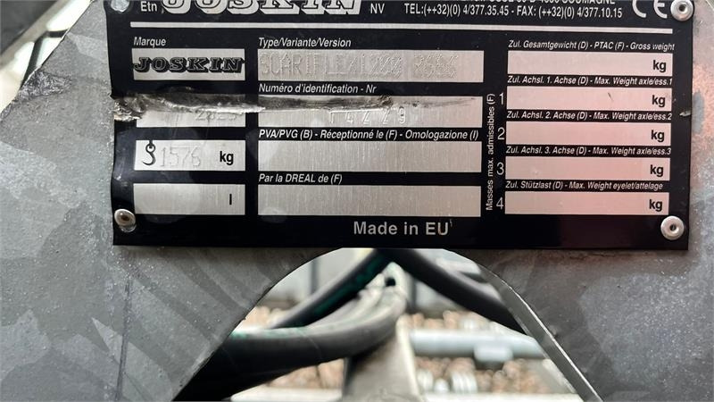 Joskin SCARIFLEX 1200 R6S6 12m bredstrigle med 6rækker tæ - Brány: obrázok 5 Joskin SCARIFLEX 1200 R6S6 12m bredstrigle med 6rækker tæ - Brány: obrázok 5