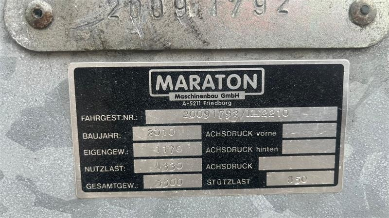 Maraton 3 vejstip med høje sider med bremser - Poľnohospodársky sklápěcí príves: obrázok 4 Maraton 3 vejstip med høje sider med bremser - Poľnohospodársky sklápěcí príves: obrázok 4