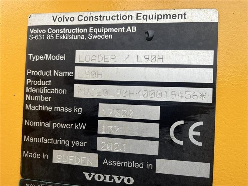Volvo L90H Dansk-maskine, med alt udstyr på. CDC, BSS, - Kolesový nakladač: obrázok 2 Volvo L90H Dansk-maskine, med alt udstyr på. CDC, BSS, - Kolesový nakladač: obrázok 2