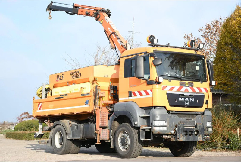 MAN TGS 18.320 4x4!! KRAN/!!!WINTERDIENST/DREISEITENKIPPER!!KOMMUNAL/KLIMA!! - Sklápač, Auto s hydraulickou rukou: obrázok 1 MAN TGS 18.320 4x4!! KRAN/!!!WINTERDIENST/DREISEITENKIPPER!!KOMMUNAL/KLIMA!! - Sklápač, Auto s hydraulickou rukou: obrázok 1