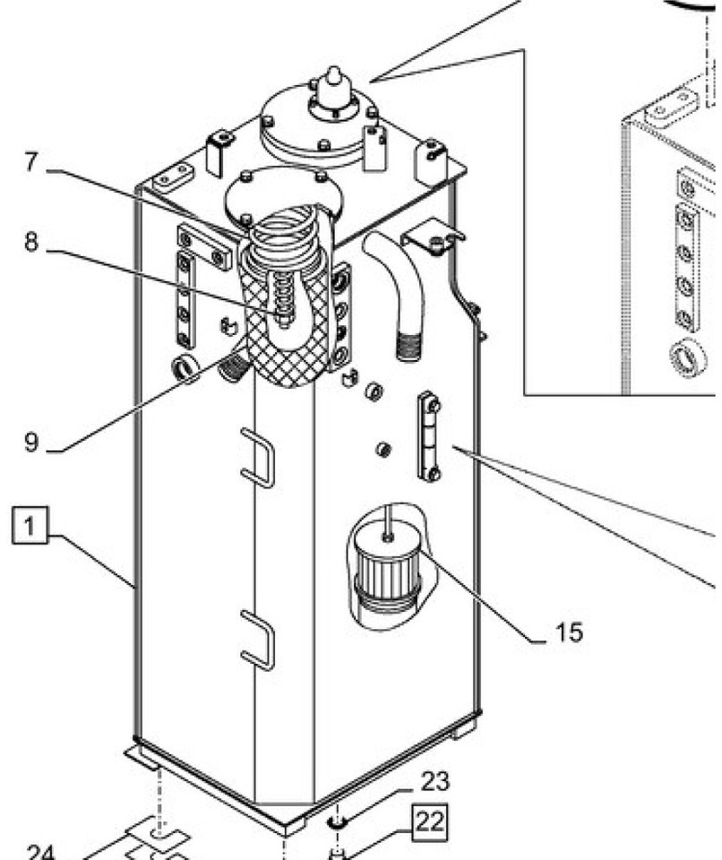 Case KRJ42051 - Hydraulická nádrž pre Stavebné stroje: obrázok 1 Case KRJ42051 - Hydraulická nádrž pre Stavebné stroje: obrázok 1
