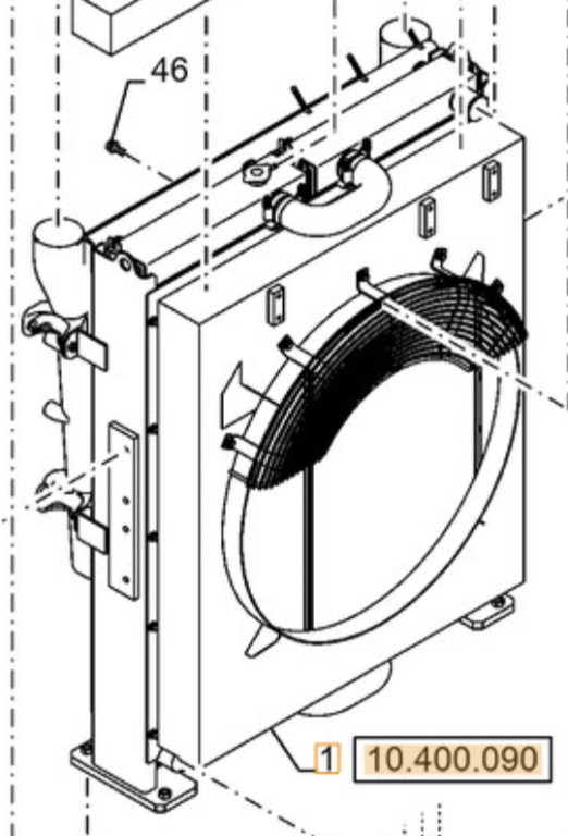 Case KWH12780 - Chladič pre Stavebné stroje: obrázok 2 Case KWH12780 - Chladič pre Stavebné stroje: obrázok 2