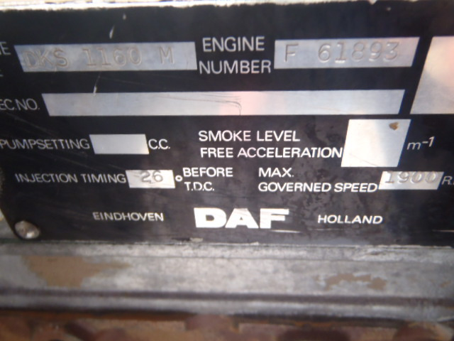 Daf 1160M DKS - - Motor pre Stavebné stroje: obrázok 5 Daf 1160M DKS - - Motor pre Stavebné stroje: obrázok 5