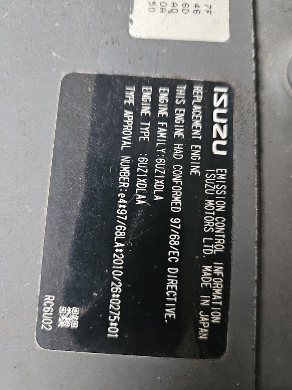 Isuzu 6UZ1XZSA-01B (AL) - - Motor pre Stavebné stroje: obrázok 1 Isuzu 6UZ1XZSA-01B (AL) - - Motor pre Stavebné stroje: obrázok 1
