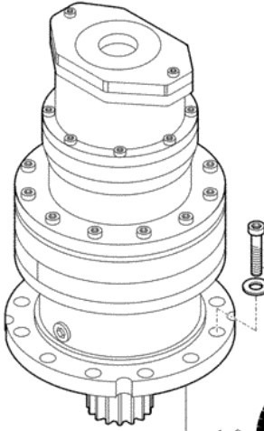New Holland 152403282 - Motor otoče pre Stavebné stroje: obrázok 1 New Holland 152403282 - Motor otoče pre Stavebné stroje: obrázok 1