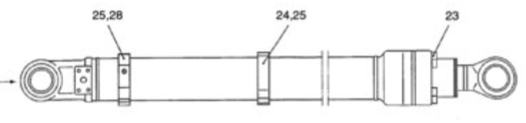 New Holland YX01V00005F7 - 87336534 - Hydraulický valec pre Stavebné stroje: obrázok 2 New Holland YX01V00005F7 - 87336534 - Hydraulický valec pre Stavebné stroje: obrázok 2